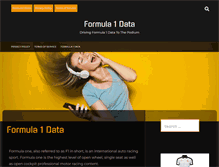 Tablet Screenshot of formula1data.com